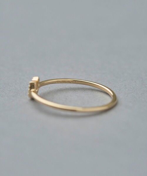 ete（エテ） 指輪 リング K10YG ダイヤモンド ホースシュー リング