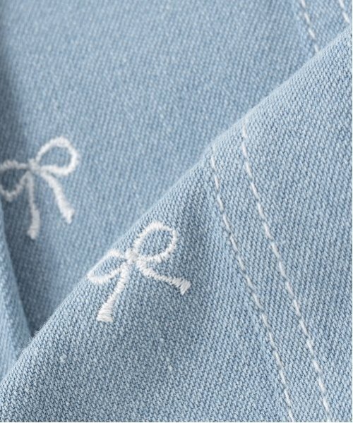 mezzo piano スカート リボン刺繍・花柄 タックスカパン キッズ 子供服