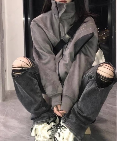 ALL RUNS ブルゾン アウター Full zip archive jacket/フルジップ