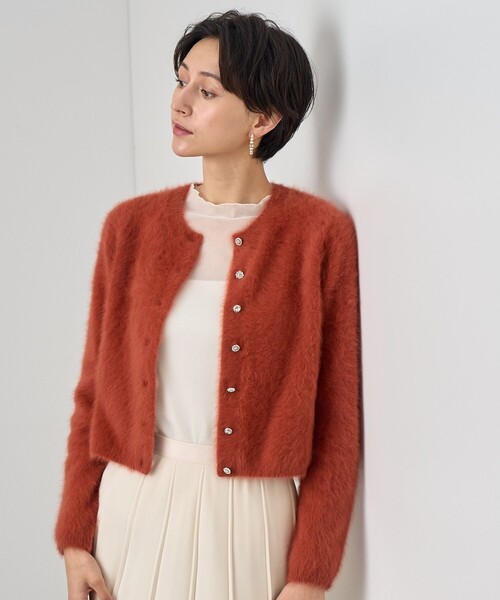 ANAYI（アナイ） カーディガン フラッフィアソート釦ショート