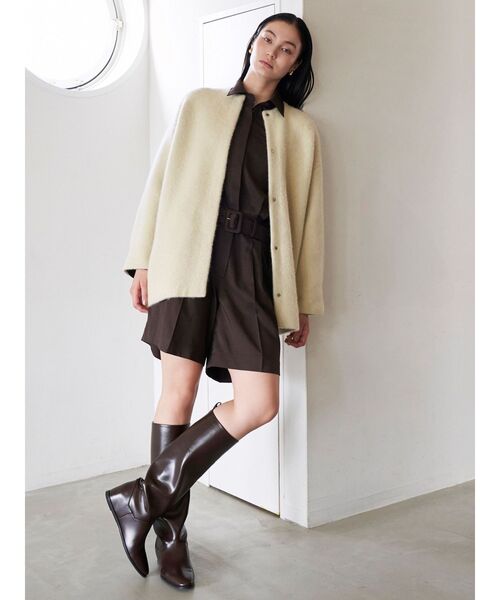 ELENDEEK（エレンディーク） カーディガン CNラクーンミックスダブル