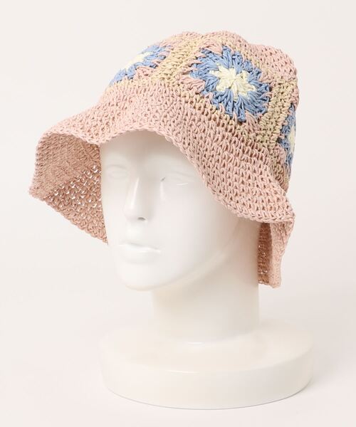 帽子 ハット 「HIKA」花柄 クロシェ編みHAT レディース メンズ