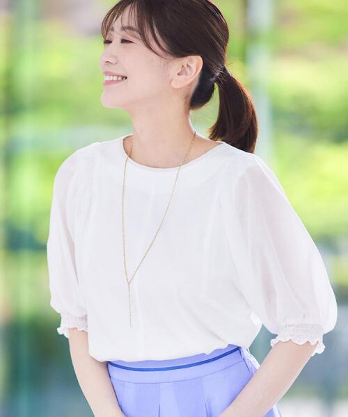 Reflect（リフレクト） ブラウス シャツ 「マシンウォッシュ可」シアー