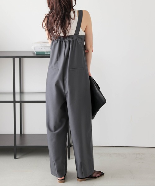 Lajour サロペット オーバーオール 「日本製」タックデザイン