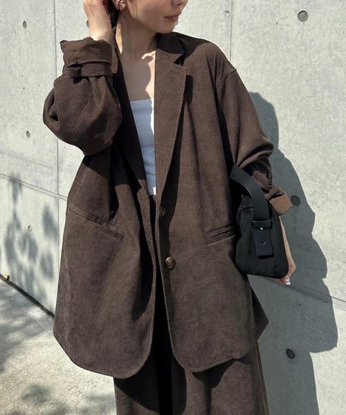 ジャケット テーラードジャケット コーデュロイテーラードジャケット