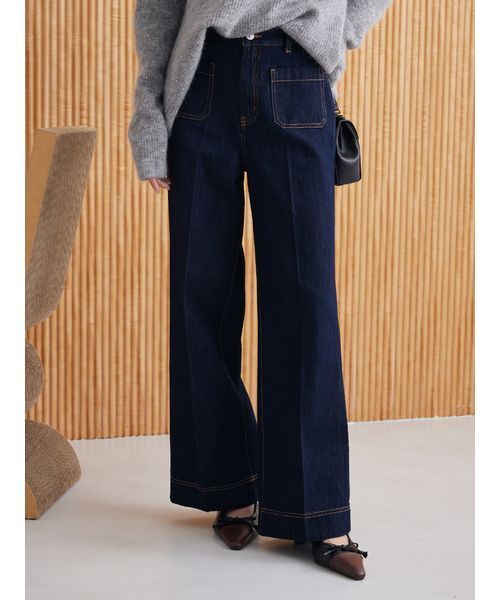 Mila Owen（ミラオーウェン） ジーンズ デニム デニムパンツ パッチ