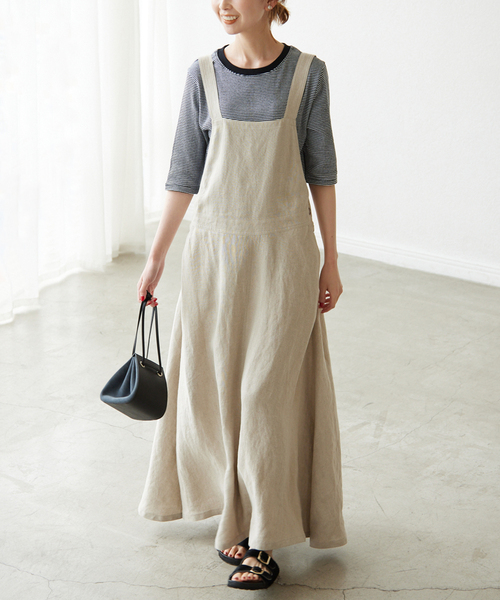 SLOBE IENA（スローブイエナ） ワンピース ジャンパースカート リネン