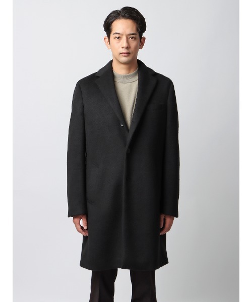 チェスターコート コート スマみえチェスターコート ストレッチ ウール