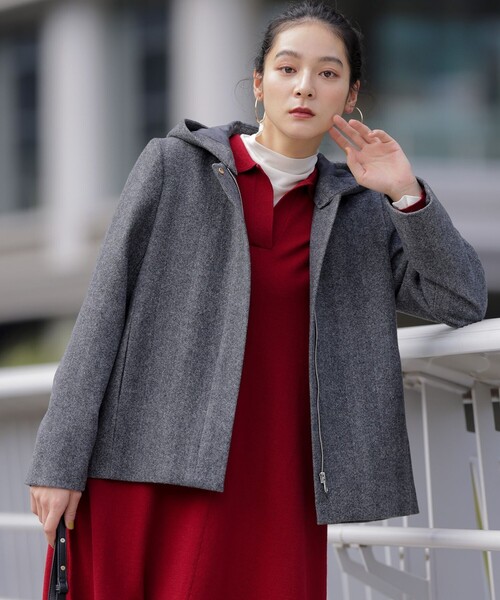 組曲（KUMIKYOKU） コート アウター ウールモッサ ショートコート