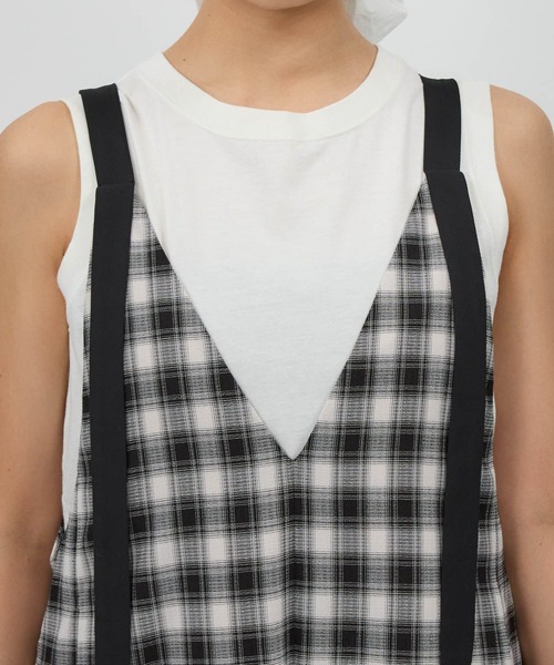 BABYLONE（バビロン） オールインワン バイカラーキャミオールインワン