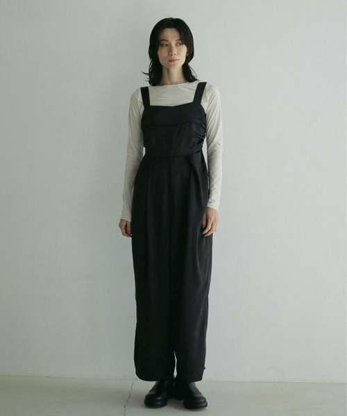 anuke（アンヌーク） オールインワン Satin Tuck Combinaison