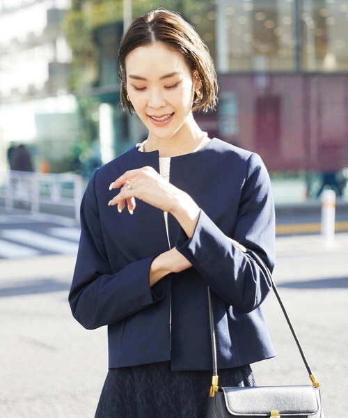 MICHEL KLEIN（ミッシェルクラン） ジャケット ノーカラージャケット