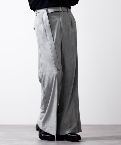 CLEL（クレイル） スラックス 「CLEL」Double Tech Fade Belted Pants