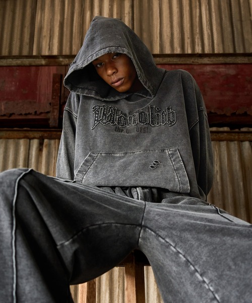 ANDER HUNK パーカー Damage Overdyed Parker/ダメージオーバーダイ