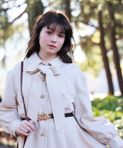 axes femme（アクシーズ ファム） トレンチコート コート バックフリル