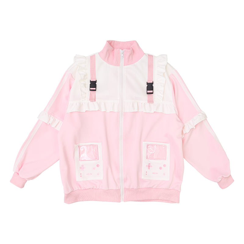 GAME OVER フリルジャケット ピンク – ACDC RAG