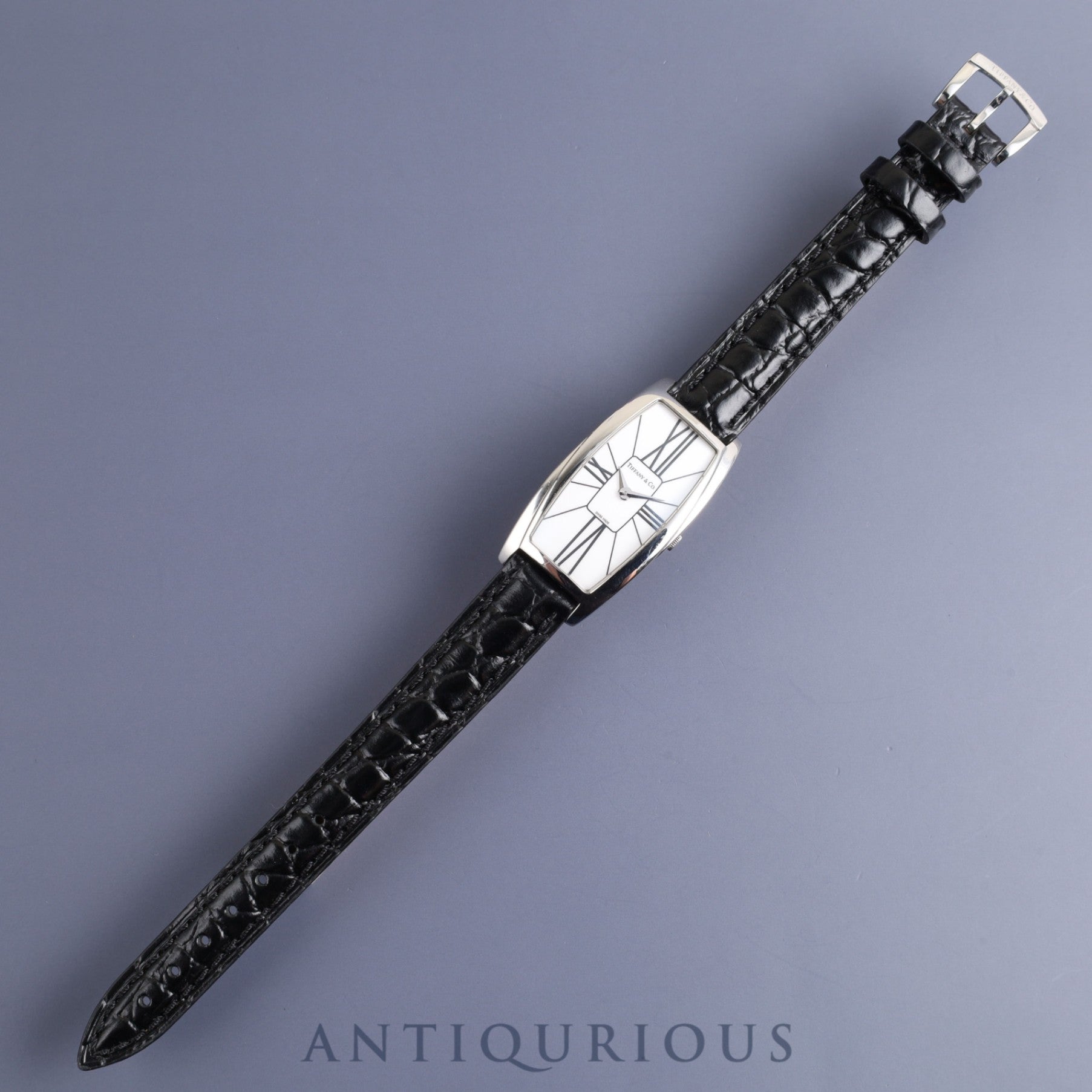 ティファニー ジェメア Z6401.10.10 クォーツ Cal.976.001 SS 革 純正