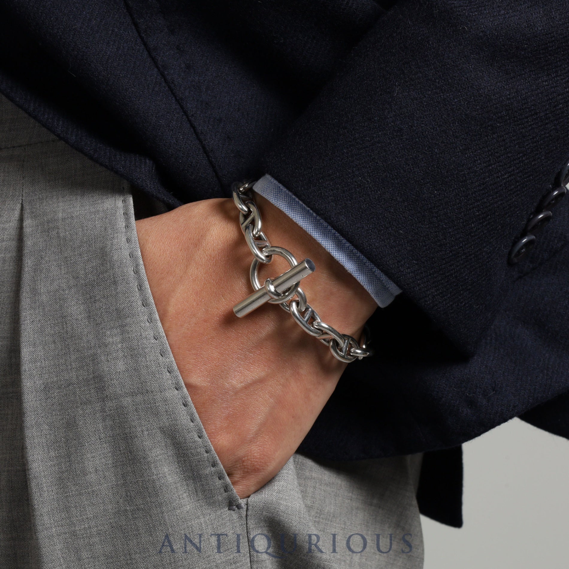 エルメス ブレスレット シェーヌダンクル MM SV925 16コマ 箱 | 東京