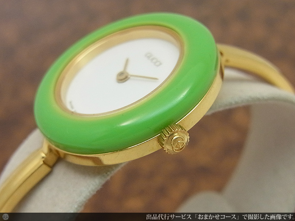 グッチ GUCCI チェンジリングベゼル カメレオン レディース クォーツ