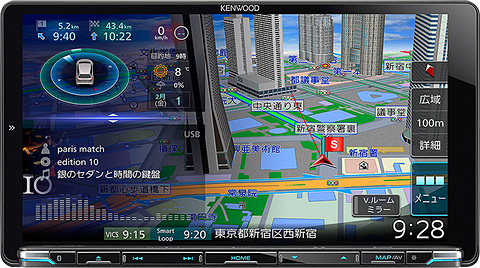 ケンウッド、“彩速ナビ”「TYPE M」の新モデル「MDV-M906HDL」。大画面