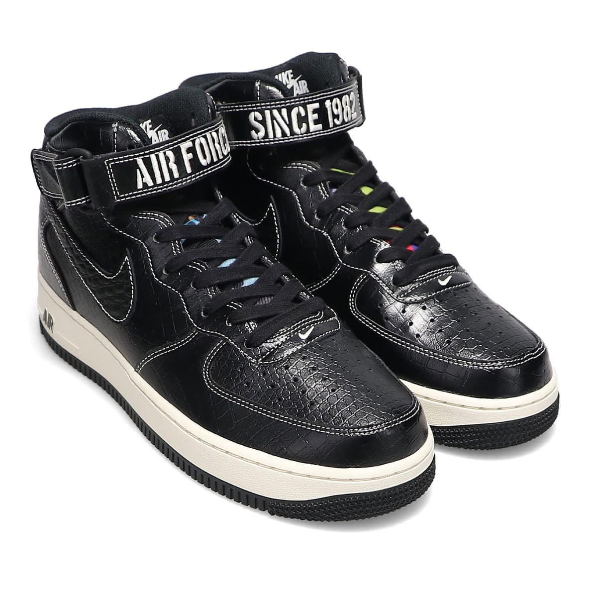 NIKE AIR FORCE 1 MID '07 LX BLACK/BLACK-PALE IVORY（ナイキ エア
