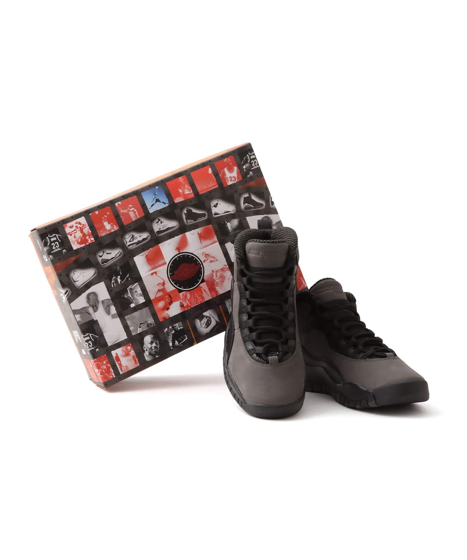 JORDAN BRAND AIR JORDAN 10 RETRO CHARRED GREY/TRUE RED-BLACK