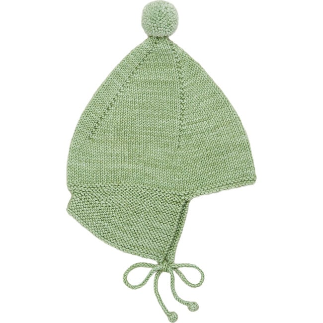 Pointy Peak Knit Pom Pom Tie-Neck Hat, Mojave - Misha & Puff Hats