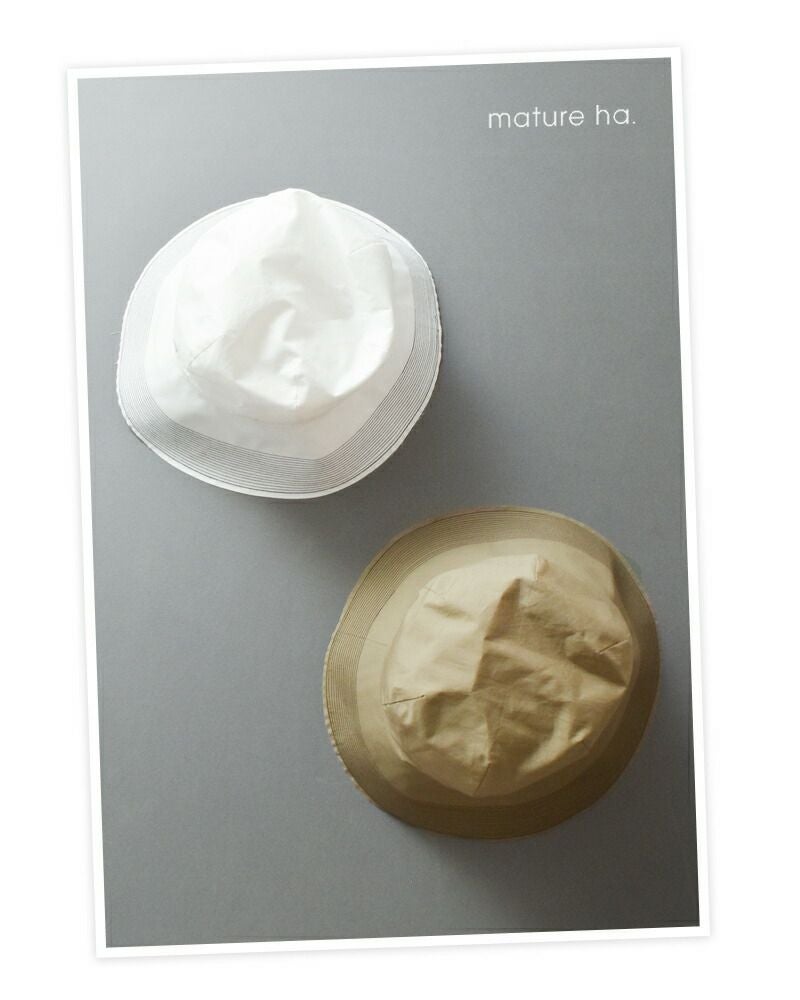 mature ha. マチュアーハ オーガニックコットン ステッチ ハット
