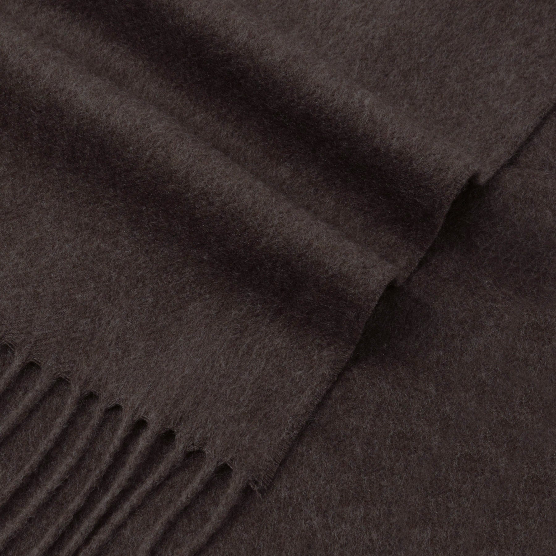 干場義雅氏 別注色 AVLDE シルク100％ストール col.ダークブラウン