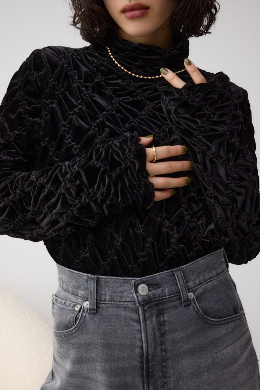 ベロアデザインカットトップス｜WOMEN｜250HAC80-594I｜AZUL BY MOUSSY