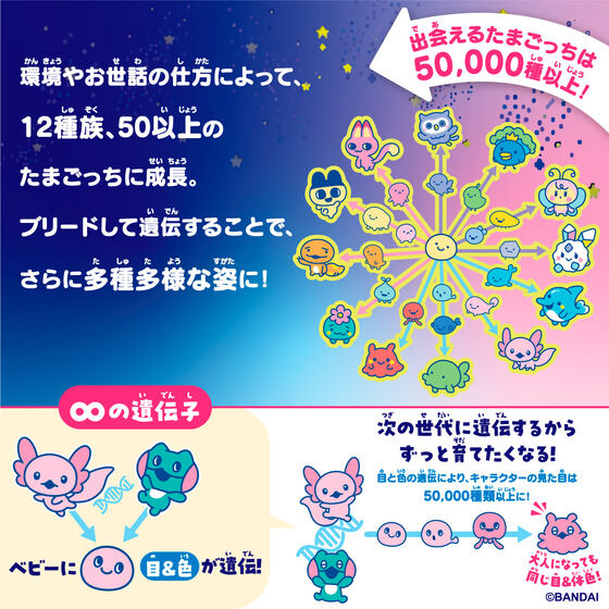 バンダイ 商品・サービスサイト | Tamagotchi Paradise - Purple Sky