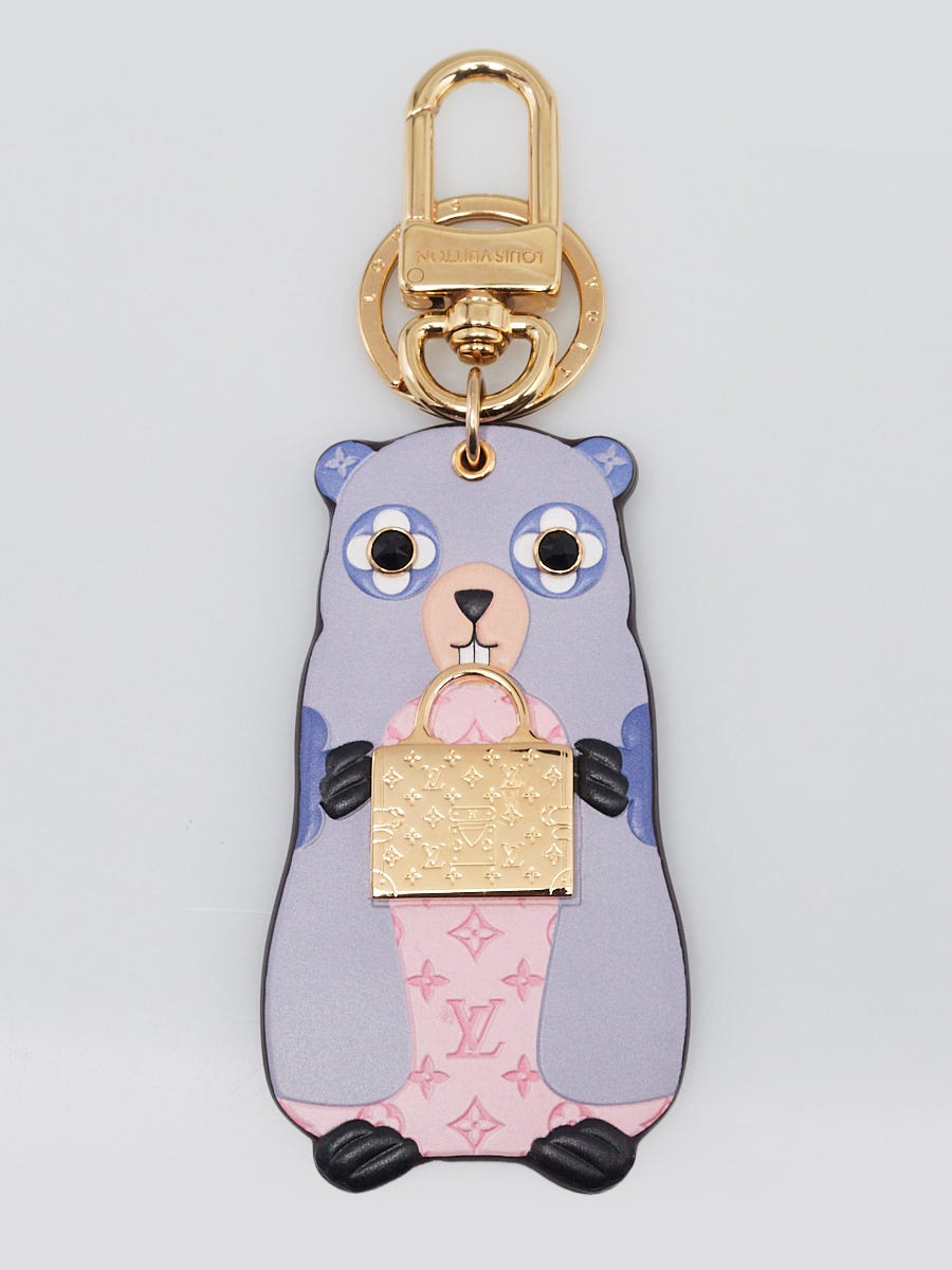 Louis Vuitton Purple/Pink Monogram Leather LV Marmott Bag Charm