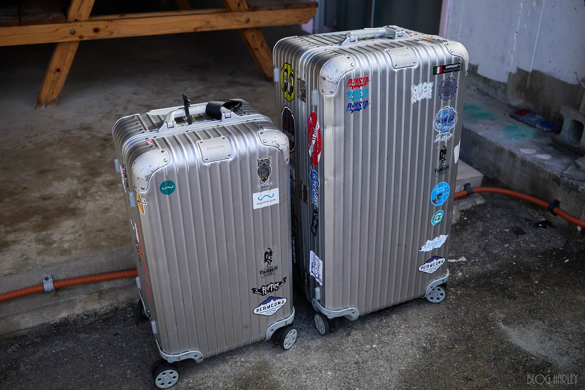 RIMOWAトランクSとトランクプラスを実際に並べてみた - BLOG HARLEY