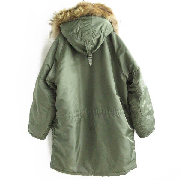 90s USA製 Golden Fleece N-3B フライトジャケット S程度 緑系