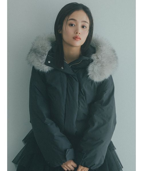 セール】【WEB限定カラーあり】西川フードファーショートダウン