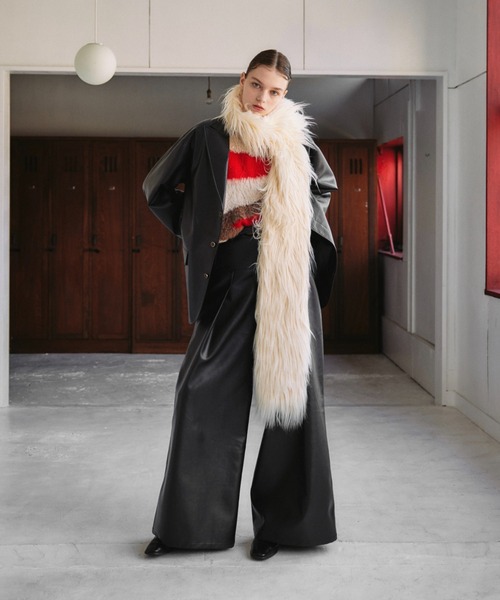 seyto（セイト）の「Multi way volume long fur muffler / マルチ