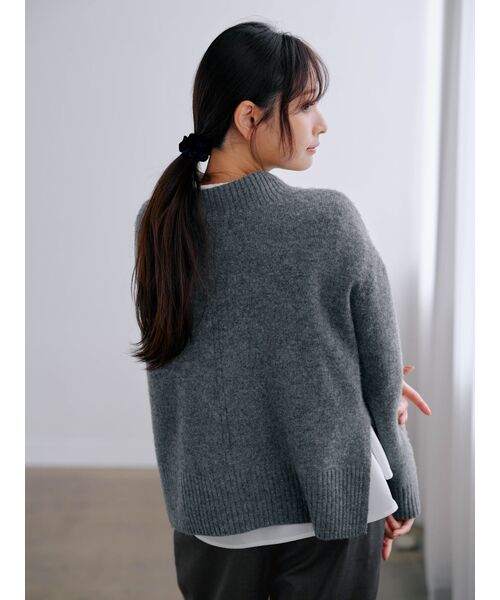 COHINA（コヒナ）の「ウールカシミヤボトルネックニット 【低身長