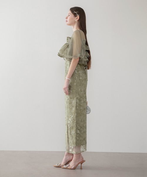 Leja（レジャ）の「【LEJA】3WAYチュールラッフルフラワースパンコール