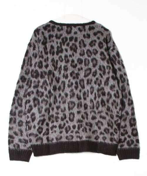 mahagrid/マハグリッド』 LEOPARD HAIRY KNIT CARDIGAN/レオパード