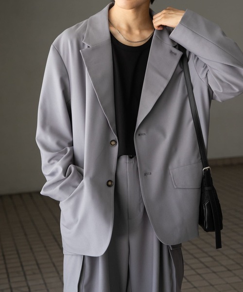 セール】『セットアップ対応』シングルルーズジャケット（その他