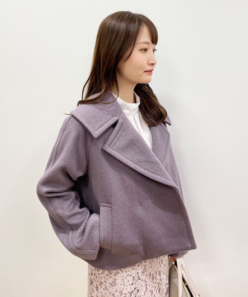 index（インデックス）の「◇カシミヤブレンド ビッグカラーショート