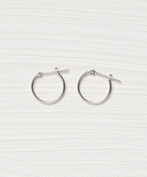 セール】Pt900 フープ ピアス 1mm幅×13mm（ピアス（両耳用））｜Jewel