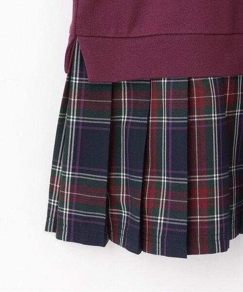 セール】チェックレイヤード風ワンピース（ワンピース）｜ANNA SUI