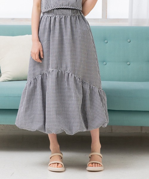 セール】ギンガムチェック バルーンスカート（スカート）｜JAM & LINK