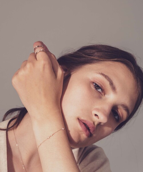 ete（エテ）の「○K10MPG ムード パール ステーションブレスレット