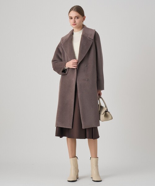 アルパカシャギーテーラーコート（トレンチコート）｜ANAYI（アナイ
