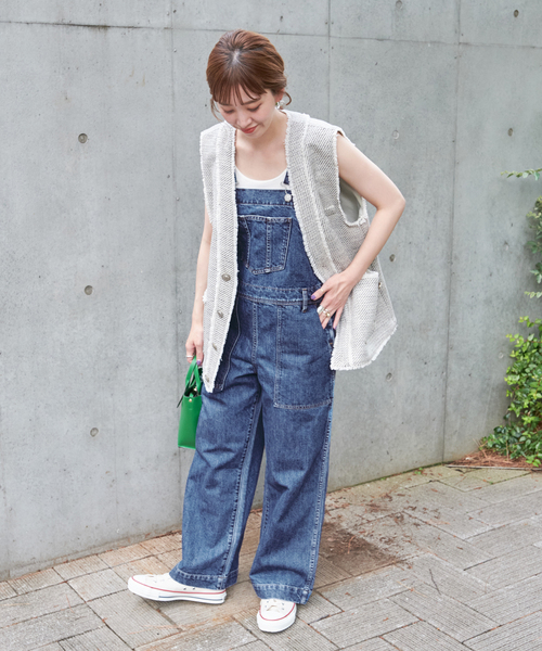 B.C STOCK（ベーセーストック）の「リーンフレアOVERALL（サロペット