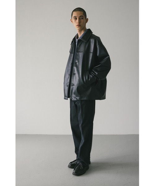 STYLEMIXER（スタイルミキサー）の「リブカラーフェイクレザー