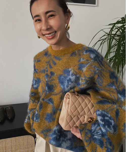 Ameri（アメリ）の「3WAY NOSTALGIC RUG KNIT（ニット/セーター）」 - WEAR