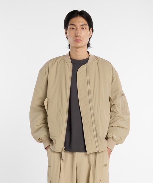 NB GREY ボンバージャケット（ブルゾン）｜New Balance